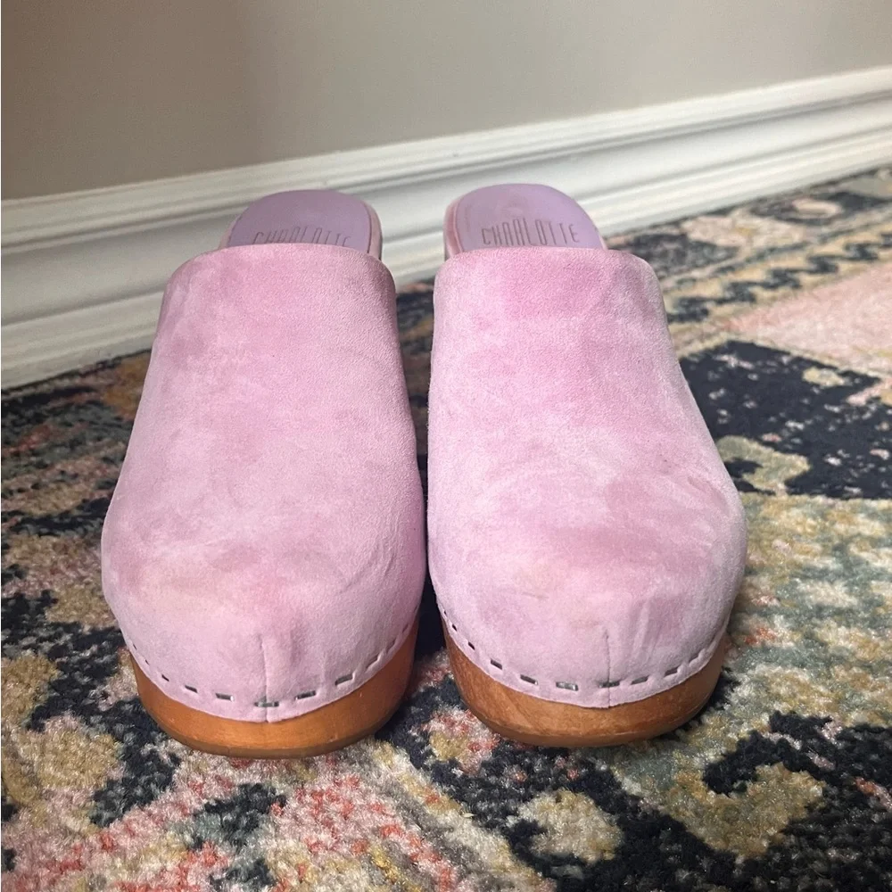 Charlotte Stone Marlo Clogs in Lilac - Picture 3 of 5